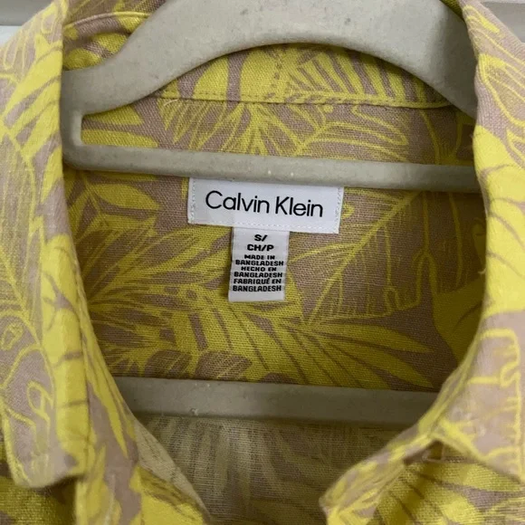 🔥3/$15🔥 NWT Calvin Klein Linen Top - Picture 4 of 5